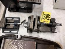 LOT OF 2-MACHINE VISES, 2" & 3"