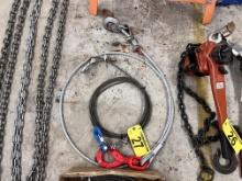 LOT: 2-HOOK & EYE LATCH RIGGING CABLES