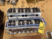 SET OF (2) AFR AF2 ALUMINUM CYLINDER HEADS, SMALL BLOCK CHEVY