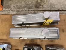 SET OF (2) CHEVROLET ALUMINUM VALVE COVERS