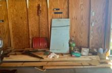 Assortment of Wood and Building Supplies