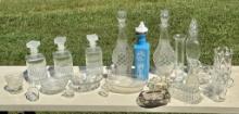 Lot of Glass Decanters