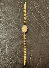 14K Gold ladies Wrist Watch & Band