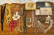 Tray Lot Costume Jewelry