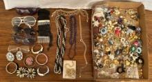 Tray Lot Costume Jewelry