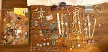 Tray Lot Costume Jewelry