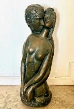 Vintage Marwal 1969 Nude Lovers Statue