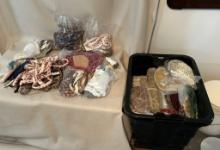 Huge Tote Lot Of Furniture Upholstery Trim