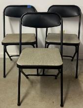 4 Folding Samsonite Chairs