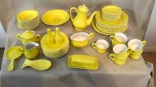 Large Set Of Lemon Federalist Ironstone Dishes