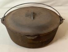 Large 12" Cast Iron Pot with Lid