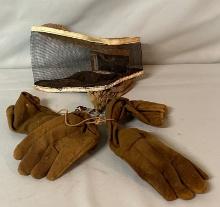 Vintage Beekeepers Face Cover and Gloves