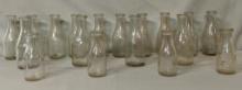 Box Lot of Milk Bottles