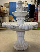 Hard Shell Plastic Bird Bath Fountain Combination