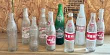 Tray Lot of Collectible Cold Painted Soda Bottles