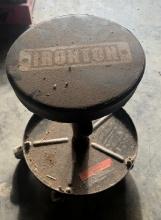 Ironton Swivel Shop Stool On Rollers