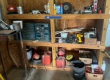 Large Garage Shelf Tool And Shop Lot