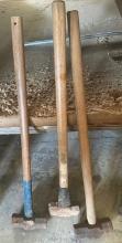 Lot Of 3 Sledge Hammers