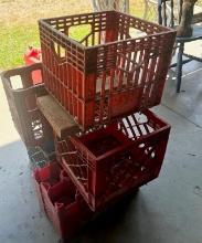 Vintage Hardshell Advertising Milk & Soda Crates