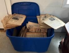 Tote Containing Over 50+ Issues Of The 1960's Taylorsville Times Newspaper