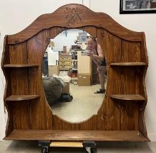 Pine Top Mirror To A  Dresser