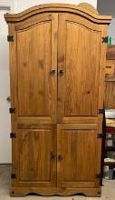 Natural Pine 4 Door Wardrobe