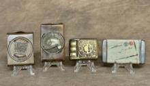 4 Collectible Antique & Vintage Match Safes