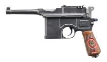 REBARRELED MAUSER C96 BOLO SEMI-AUTOMATIC PISTOL.