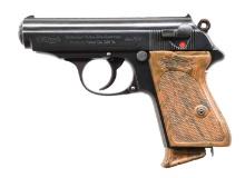 PRE-WAR WALTHER PPK SEMI-AUTOMATIC PISTOL.