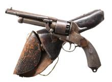 NICE EARLY 2ND MODEL LEMAT REVOLVER WITH HOLSTER