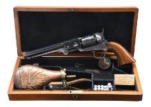 EXTREMELY FINE INSCRIBED COLT 1851 NAVY REVOLVER,