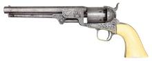 COLT 1851 NAVY FACTORY ENGRAVED REVOLVER.