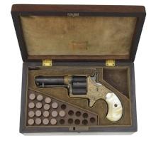 CASED ENGRAVED COLT "CLOVERLEAF" HOUSE MODEL