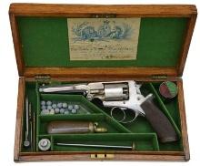 BEAUMONT ADAMS PATENT 1856 DA PRECUSSION REVOLVER.