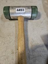 Large Mallet 3 Tips End With Wooden Hammer