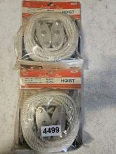 Lustre Line Heavy Duty Hoist 2000lbs Capacity 65ft Of Polypropylene Rope