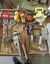 Pipe Wrenches, Bit Braces, Masonry Tools