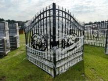 Greatbear 14' Bi-Parting Wrought Iron Gate