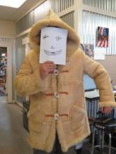 Awesome Sheepskin Jacket with Hood