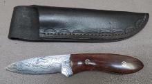 Craig Steketee Custom Damascus Sheath Knife