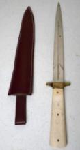 Bone handled Dagger with Sheath