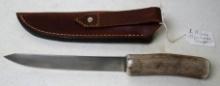 Antler Handle Knife with Russel Blade