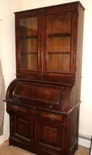 Barrel Top Desk with Book Case Top