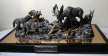 The Encounter LE of 300 Michael Ricker Pewter Statue